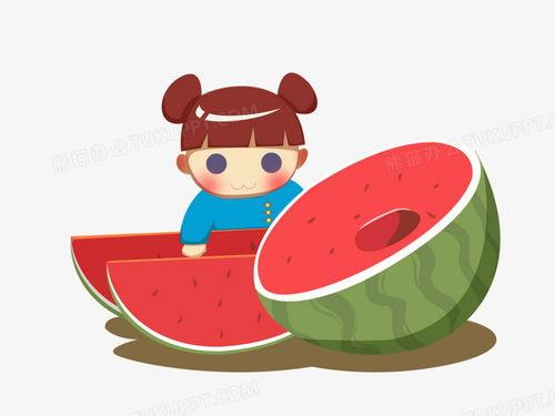 吃瓜动漫图片可爱,甜蜜吃瓜日常